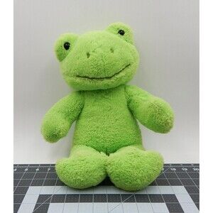 Build-A-Bear Spring Green Frog Plush 16 Inch Stuffed Animal Toy BAB
